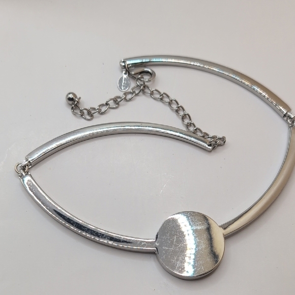 Chico's Silver and Black Modern Necklace - Picture 5 of 6